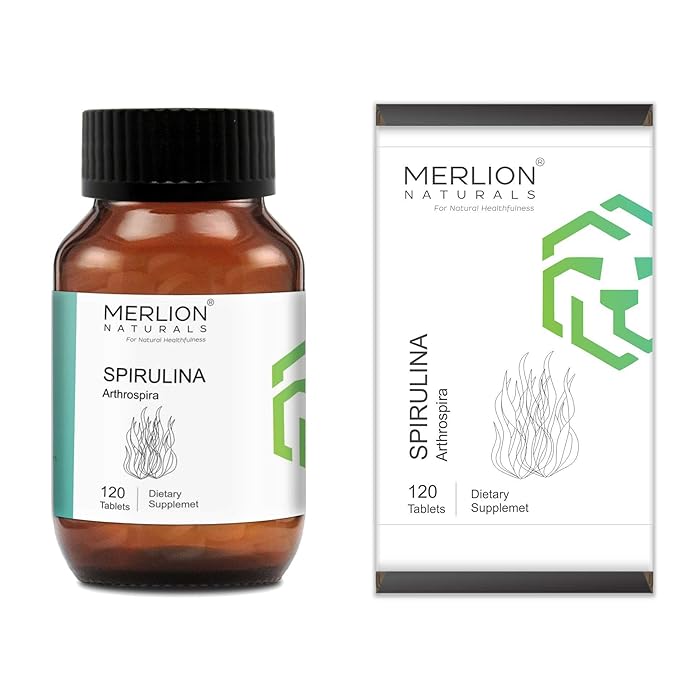 Buy Merlion Naturals Spirulina Tablets (Arthrospira), All Natural, Pure