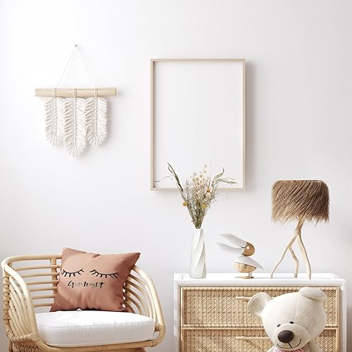 Miniatura 7 de Paquete de 10 jarrones de plástico compuesto blancos pequeños en estilo boho para flores secas, ideales para ramos de hierba pampa, centros de mesa,