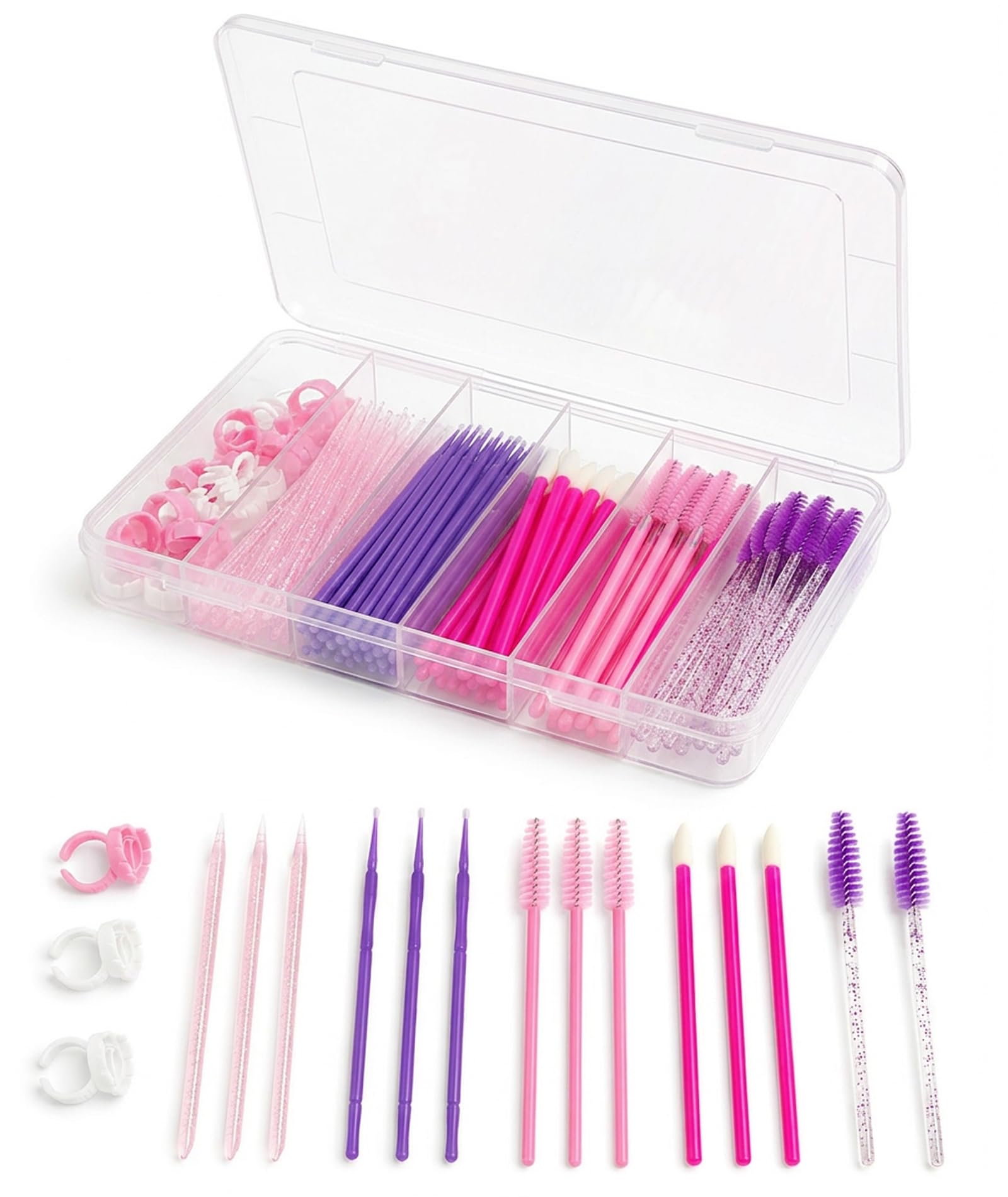 Makeup Tools, 150 PCS Eyebrow Brush and Mascara Brush Set, Eyeliner Tool Applicator and Lip Wands Combo, Professional Makeup Kit for Salon and Travel Use-image-9