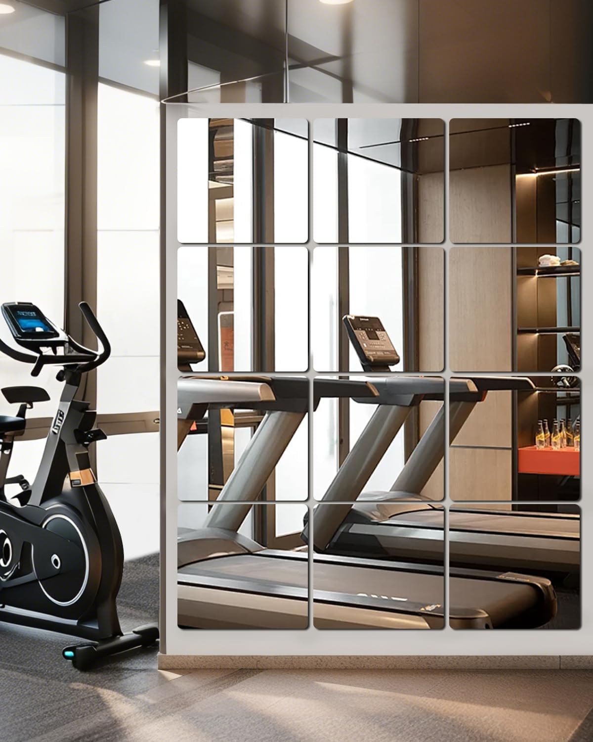 Transform Your Space: Review of Frameless 12" x 12" Glass Wall Mirror Tiles