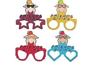 Friendsgiving Fashion Paper Glasses Friends Theme Decorations