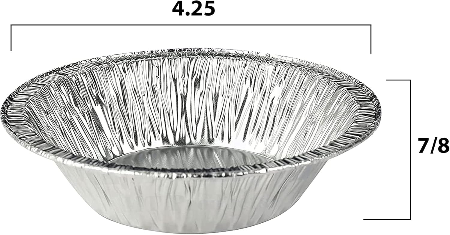 MT Products Aluminum Tart Pans 4.25" - Disposable Mini Pie Pans - Pack of 1000