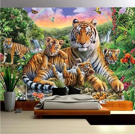 Amazon 3 D 壁紙壁画 動物の虎 壁紙写真パターン壁紙ステッカーホームルームの壁のポスターの装飾リビングルーム オフィス ベッドルーム ダイニングルームの壁アート 140 X 70 Cm 壁紙 Amazon 3 D 壁紙壁画 動物の虎 壁紙写真パターン壁紙ステッカーホームルームの壁のポスターの装飾リビングルーム オフィス ベッドルーム ダイニングルームの壁アート 140 X 70 Cm 壁紙