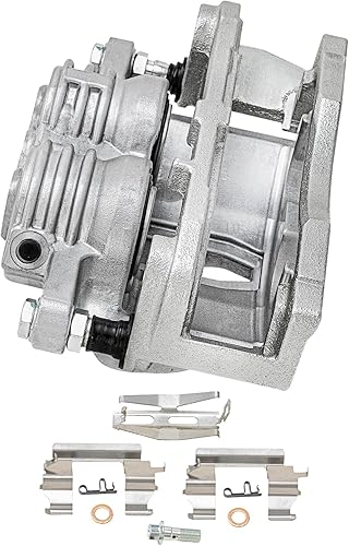 Miniatura 5 de Detroit Axle - Pinzas de freno delanteras con soporte de repuesto para Trailblazer SSR Envoy Buick Rainier Isuzu Ascender Bravada 9-7X - Juego de 2