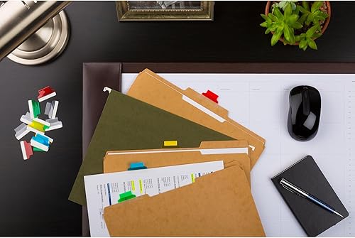 Miniatura 2 de Avery Pestañas autoadhesivas insertables con insertos imprimibles, 1 pulgada, adhesivo permanente, surtido (azul, transparente, verde, rojo y