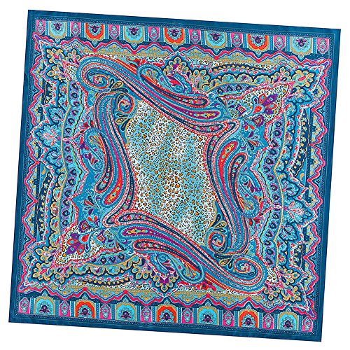 Preisvergleich Produktbild Anshili Damen Seidentuch Schal 100x100 cm (B)
