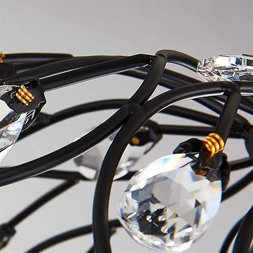 Miniatura 6 de Elegant Adjustable Metal and Glass Pendant Light Fixture - Retro Industrial Chandelier for Kitchen, Dining Room, and Bar