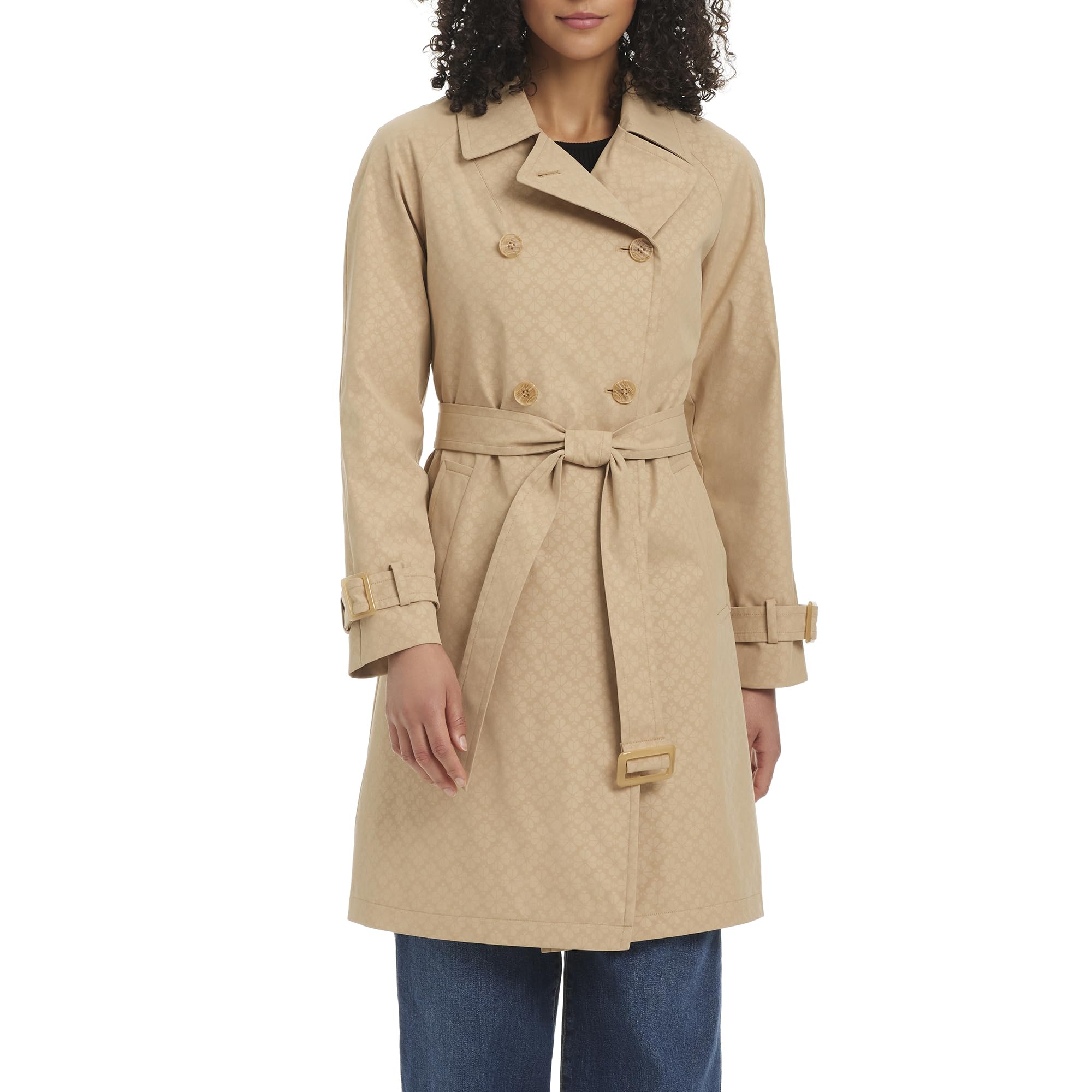 kate spade new york Classic Double Breasted Trench Coat