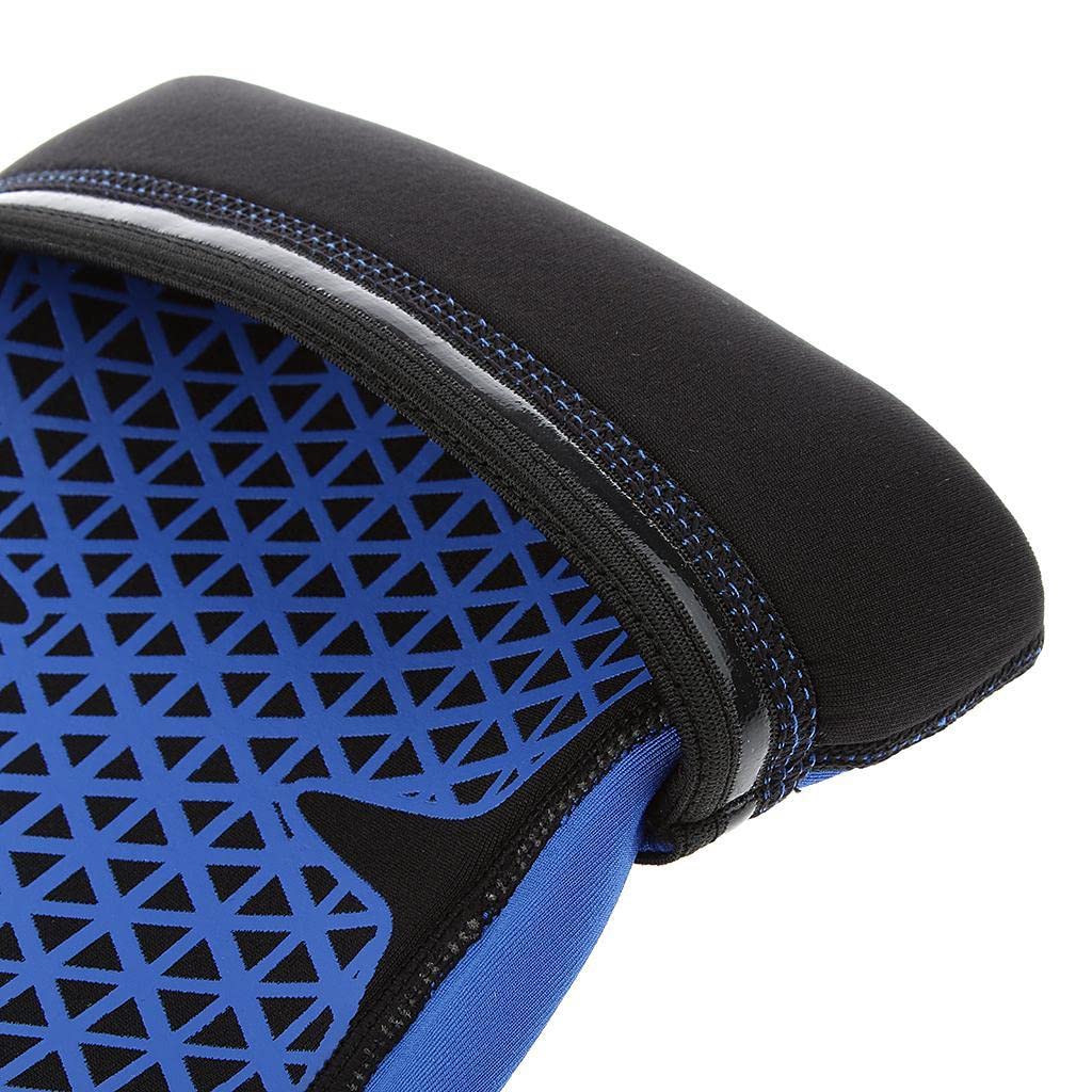 Big Shoppe Store Sports Basketball Soccer Running Cycling Knee Support Protective Gear Soft Sweat Absorbing Sleeve Kneepad Brace -Blue L