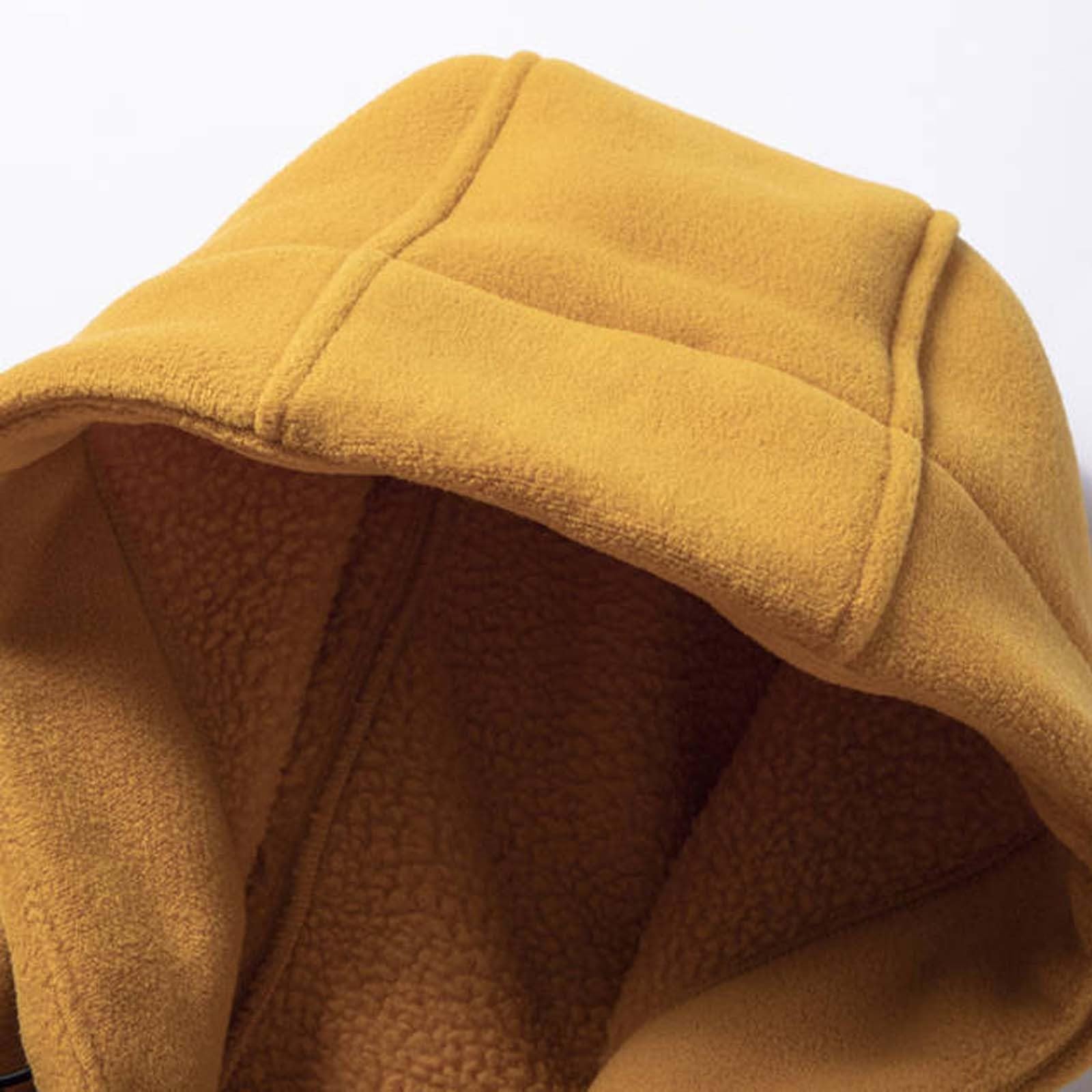 Generisch Giacca invernale calda da uomo, con cappuccio, in pile, per attività all'aria aperta, antivento, calda, invernale, con tasche con chiusura lampo, cardigan