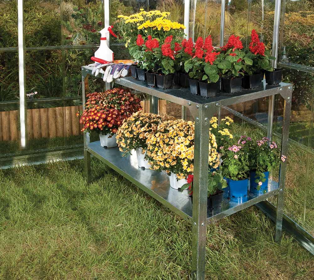 Palram Canopia Pflanztisch und Pflanzregal für Gewächshäuser