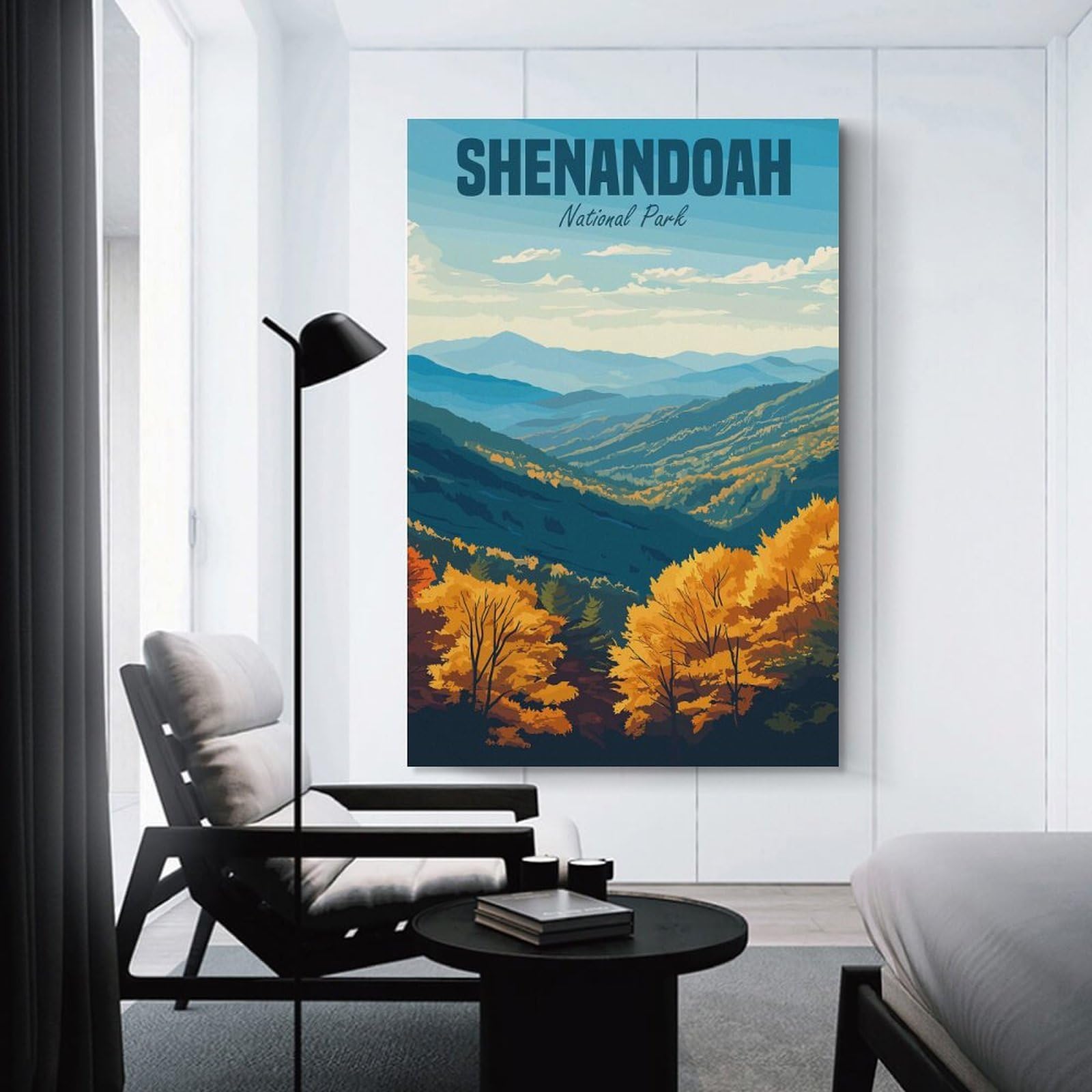 Junmoney Room Decor Wall Art Shenandoah National Park(2), 20x30inch(50x75cm), for Home Office, Desk Area Or Studio, An Interior Accent for Desk Areas