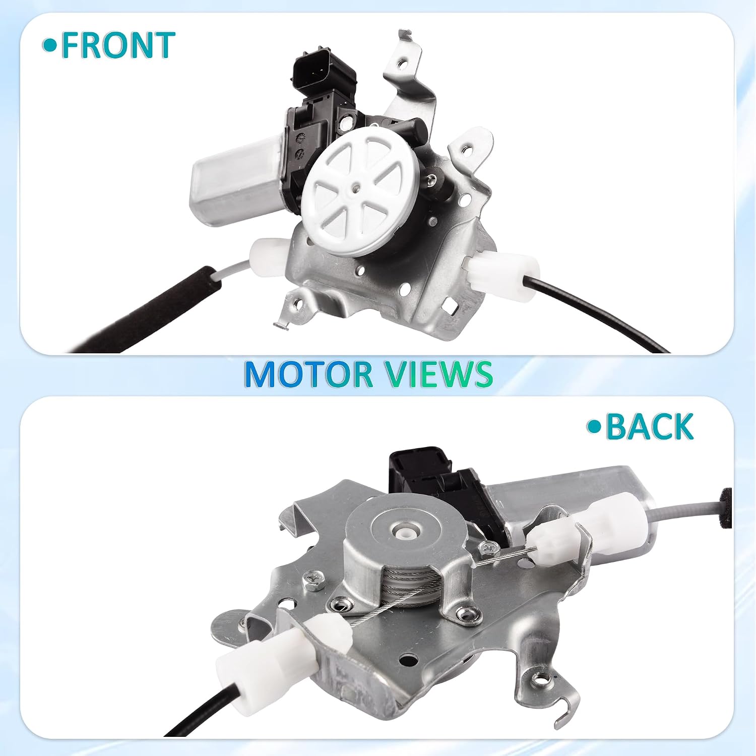 Front Left Driver Side 6 Pins Power Window Regulator with Motor Assembly Compatible for 2011-2017 Nissan Juke, Replacement 80721-1KA0A