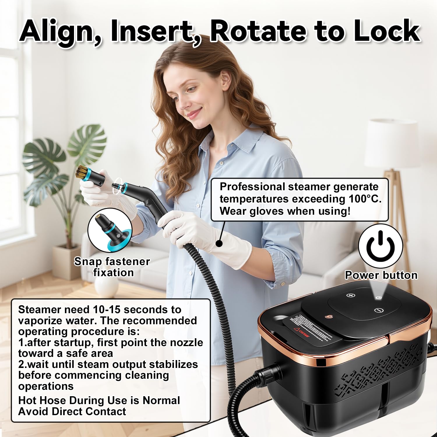 Handheld Steam Cleaner - Powerful & Portable -2 Handheld Steam Cleaner - Powerful & Portable -2