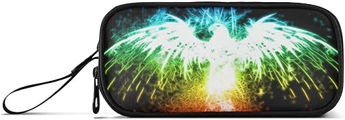 Miniatura 8 de Fireworks Phoenix - Estuche para lápices para niños y niñas, bolsa de gran capacidad para bolígrafos de 3 compartimentos, estuche organizador de