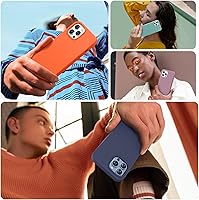 Vista 1611 de Miracase Funda diseñada para iPhone 13 Pro Max con protector de pantalla, [forro de microfibra suave antiarañazos], funda protectora de silicona