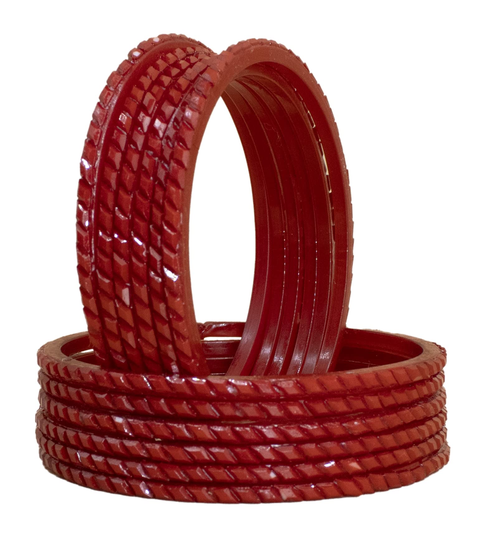 The Golden Cascade Red Glass Bangles for Women | Cutting Design Bangle for Girls | Daily Use Chudi for Ladies |Audi (Red, Medium 2-6) (B0BYN2G9JN) Amazon Price History, Amazon Price Tracker