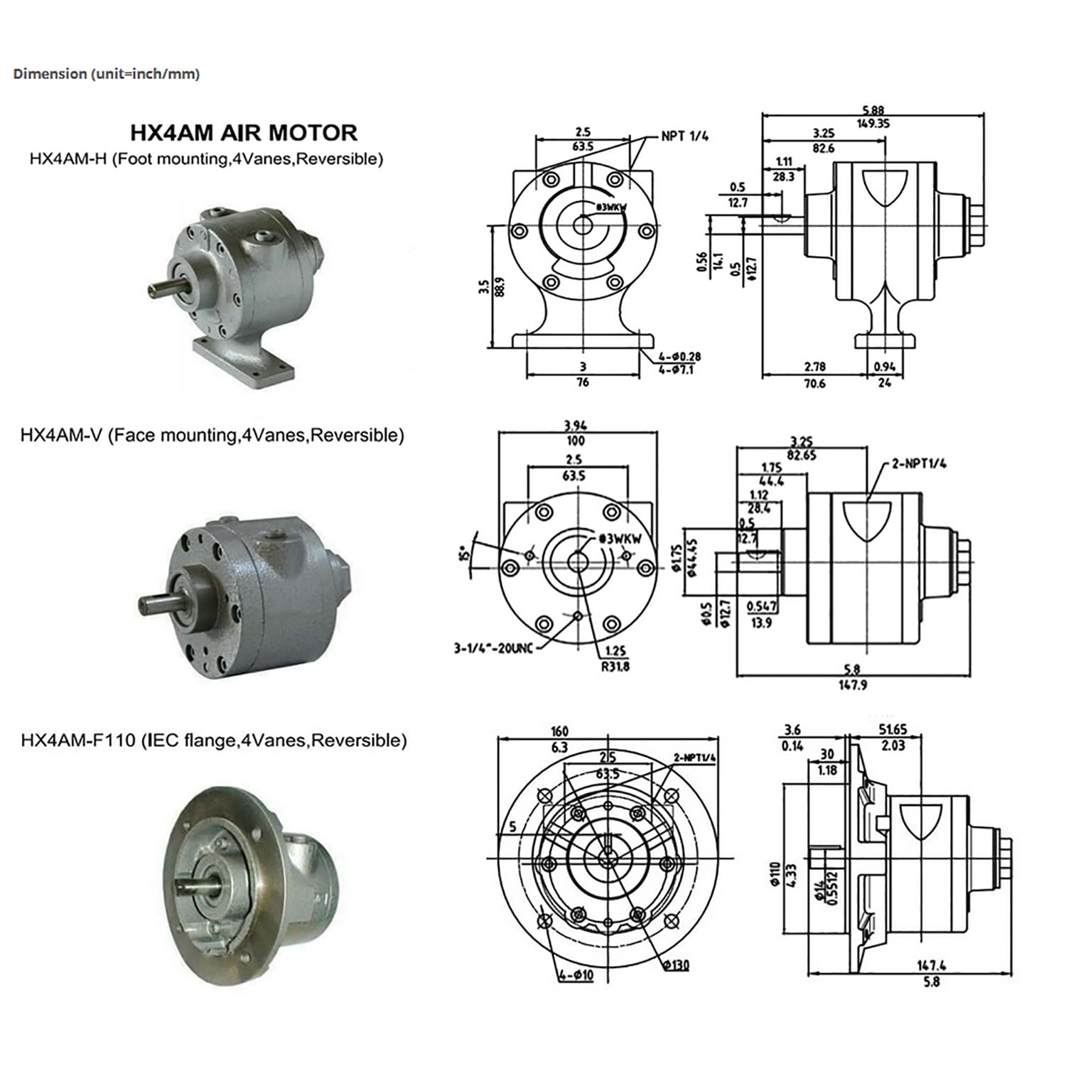 トモ　1/2 Amazon.com: ATO Pneumatic Vane Air Motor - 1.5hp (1.2kW) 4.1