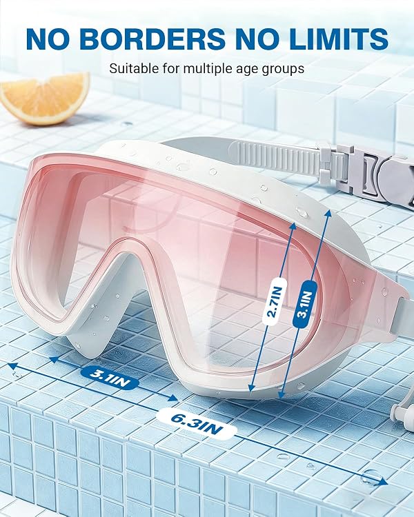 Zoomsnail Swim Goggles 1 Pack, Frameless Wide View Swimming Goggles for Adult, Anti-Fog Anti-UV No Leaking Swim Glasses for Men Women Youth by Zoomsnail - Image 7