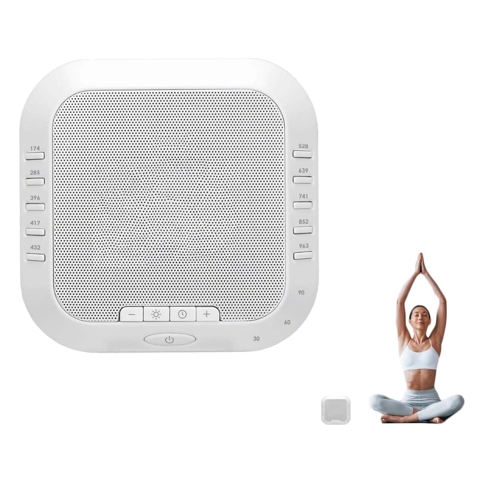 Máquina de sonido Solfeggio, máquina de sonido de ruido blanco, máquina de sonido portátil, máquina de ruido blanco, para dormir, relajación, oficina y viajes