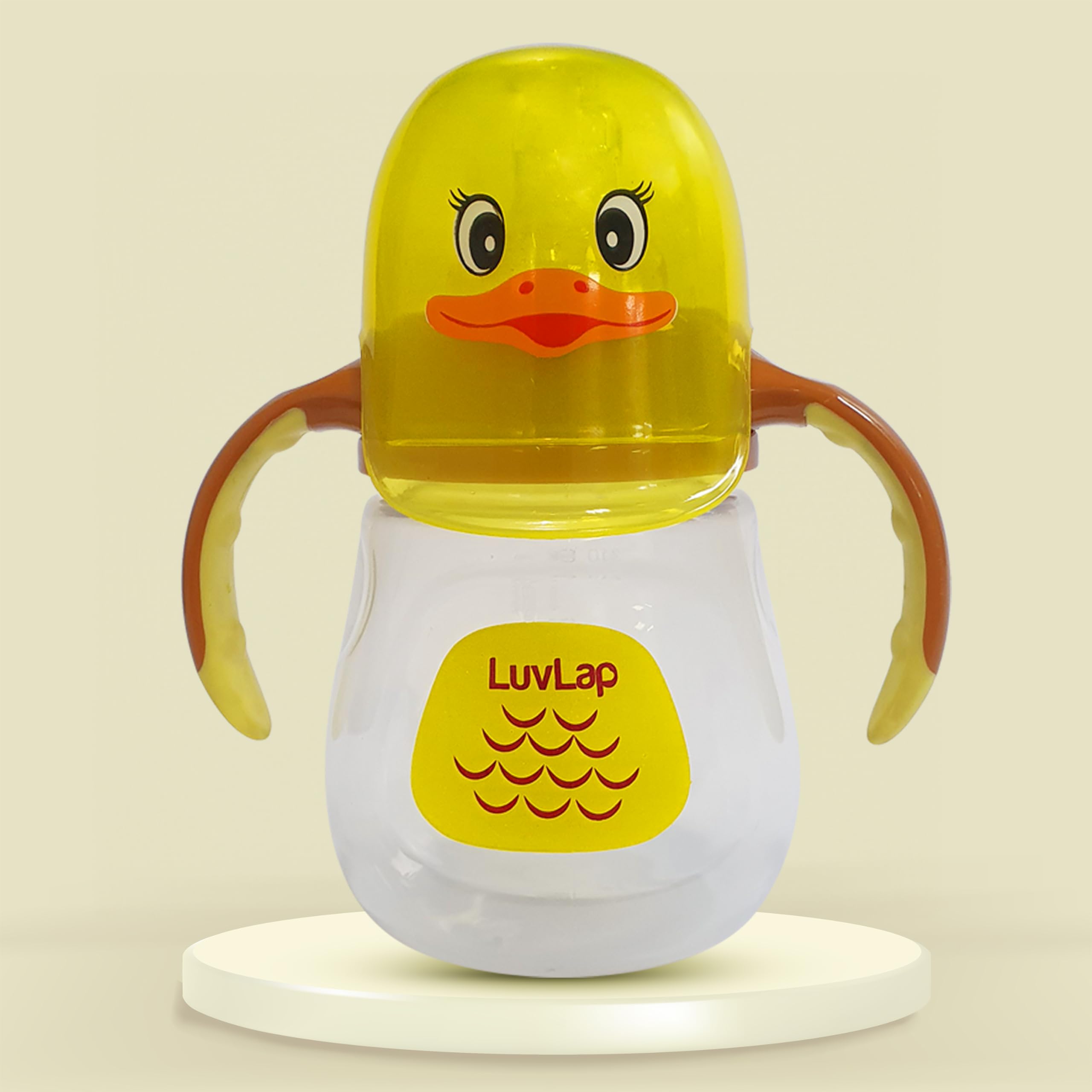 Naughty Duck Spout Sipper for Infant/Toddler, 210ml, Anti-Spill Sippy Cup with SoftSilicone Spout BPA Free, 6m+ (Yellow)