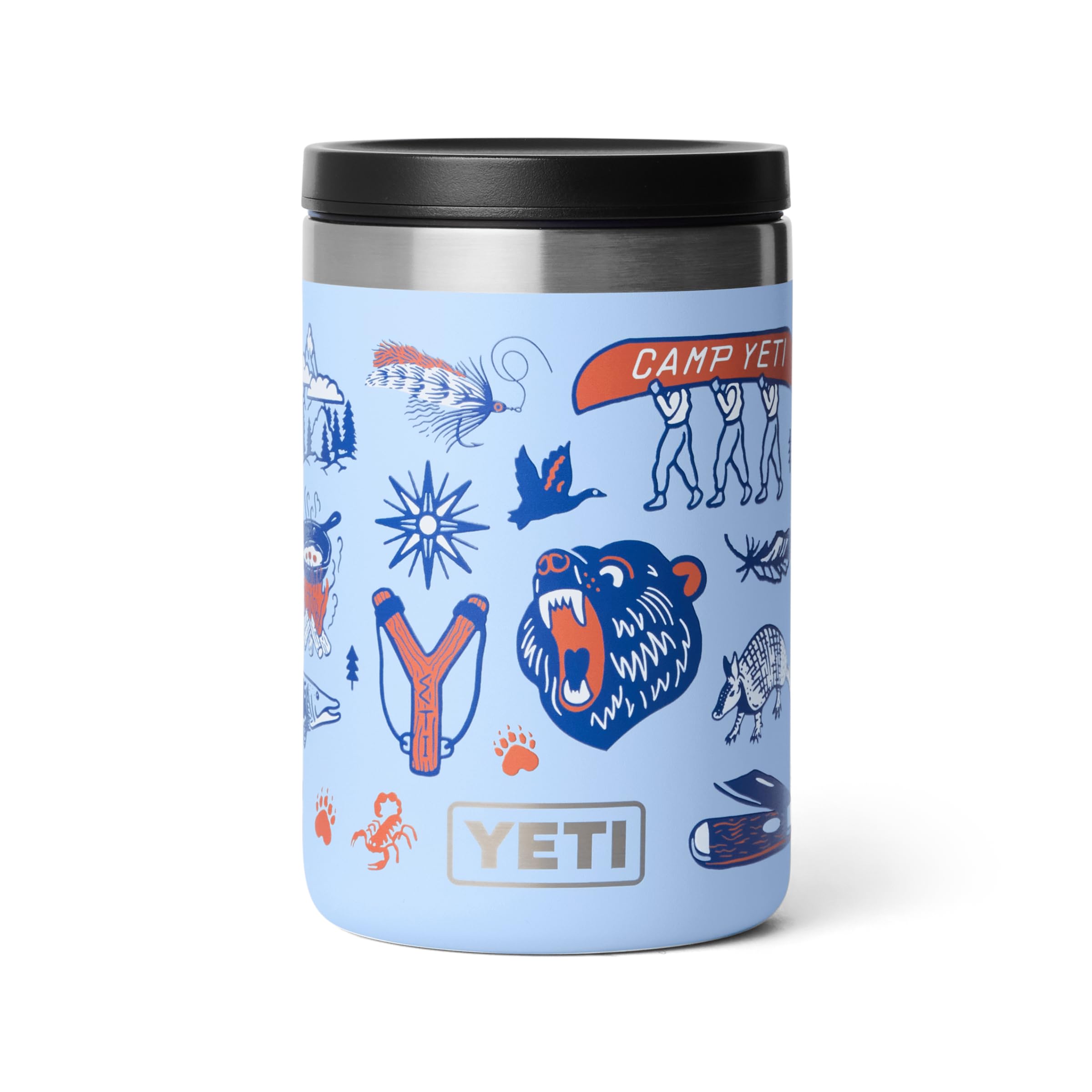 YETI Rambler 16 oz Food Jar, Vacuum Insulated, Stainless Steel, With Airtight Lid, Big Sky Summer Camp