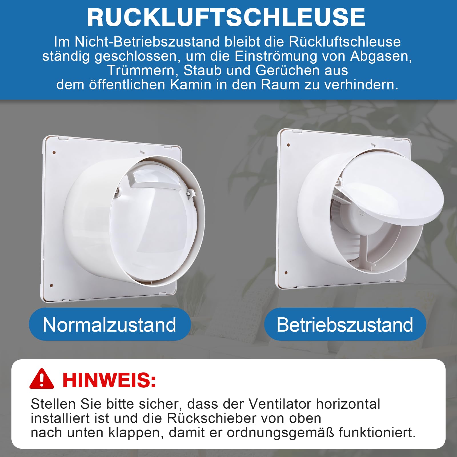 Solar Ventilator mit Solar Powerbank, 17W Solar Lüfter Ø200mm mit Kabel 4M | IP65 Wasserdicht | Lüftungsstufenregelung und Zeitfunktion | 500 m³/h | 36dB für Hühnerstall, Treibhaus, Gewächshäuser