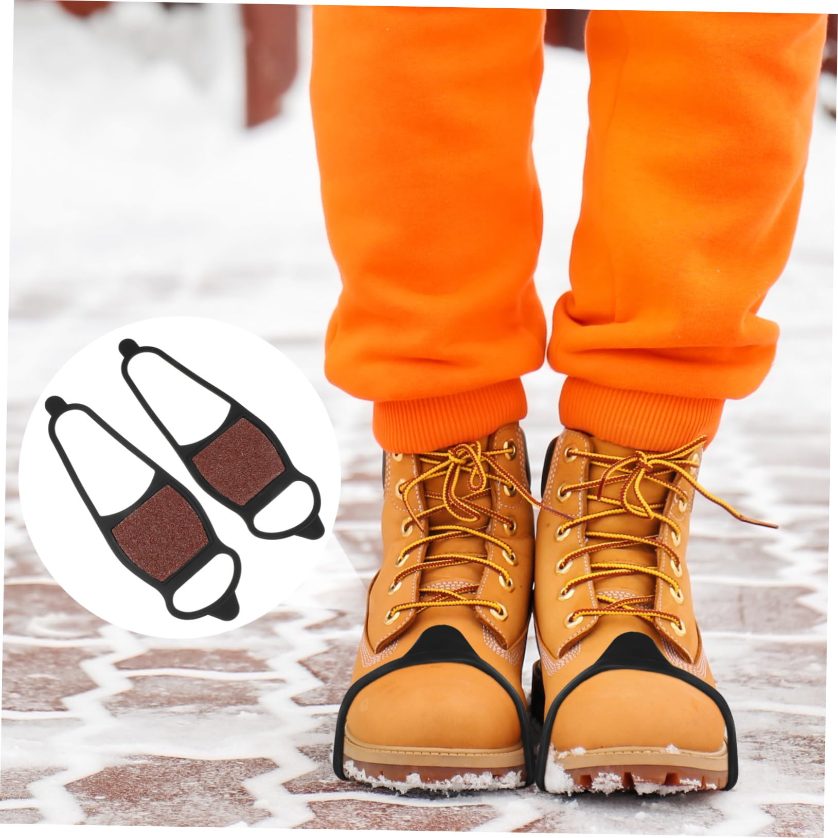 Veemoon Couvre-Chaussures Antidérapants Chaînes Pour Chaussures De Randonnée Crampons Pour Bottes Crampons Pour Chaussures Crampons De Montagne Crampons De Traction