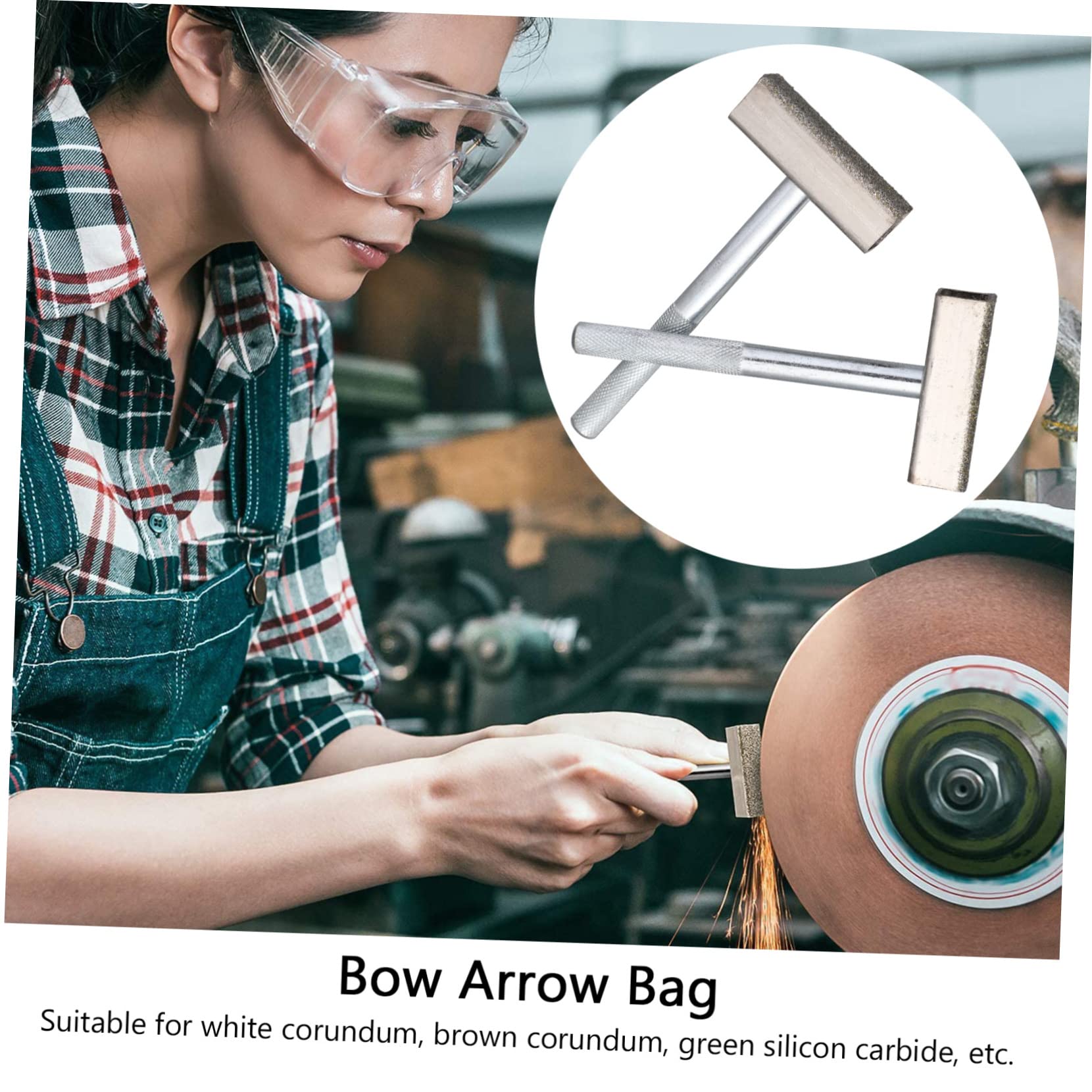 SOLUSTRE Grinding Wheel Trimmer 2pcs Stone Dresser Strong and Wear-Resistant for Bench Grinder