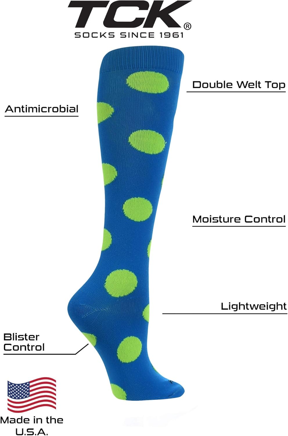 Krazisox Polka Dot Over The Calf Socks - Image 2