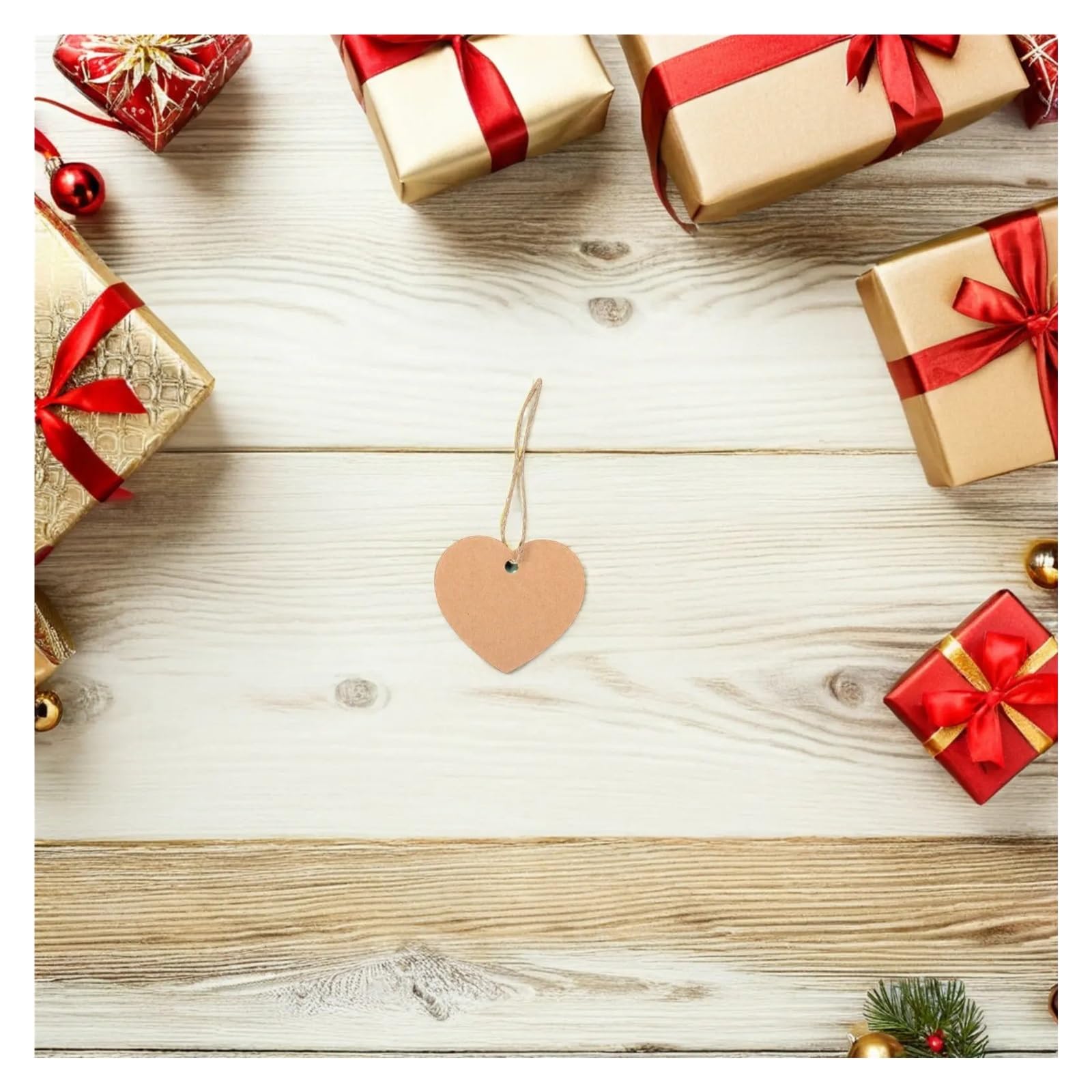 Preisschilder mit Schnur, herzförmig, blanko, mit Schnur, für Hochzeit, Geburtstag, Party, Gastgeschenke und Bastelarbeiten, Dekorationen, Papier für Kleidung, Schmuck, blanko, Warenmarkierung, 500