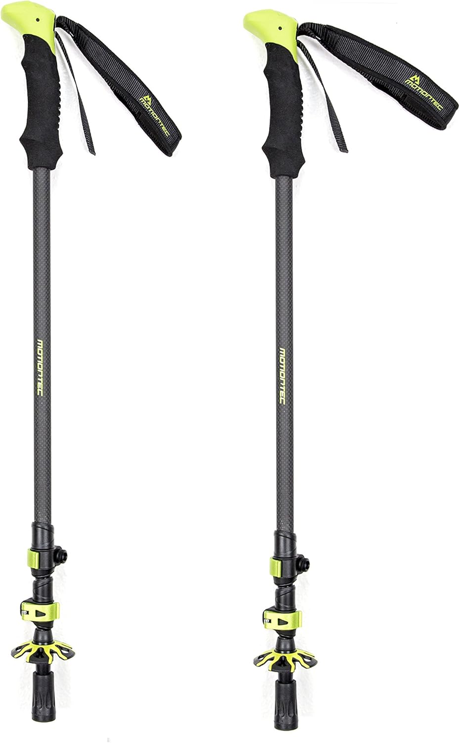 Carbon Fiber Trekking Poles - Collapsible, Lightweight, Shock-Absorbent, Carbon Fiber Hiking, Walking & Running Sticks
