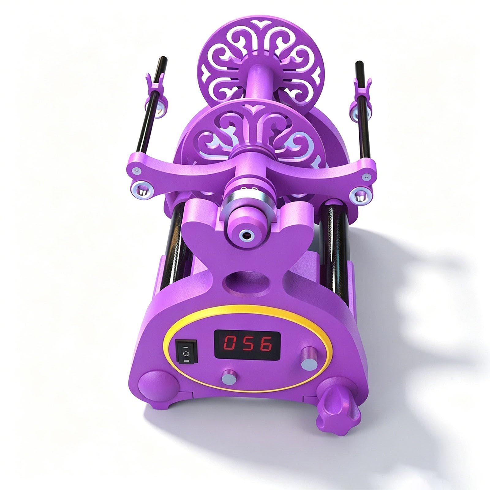 liuyunfeiGL Electric Spinning Wheel 800RPM, 8oz Wool Yarn Winder for Spinning Purple~Yellow