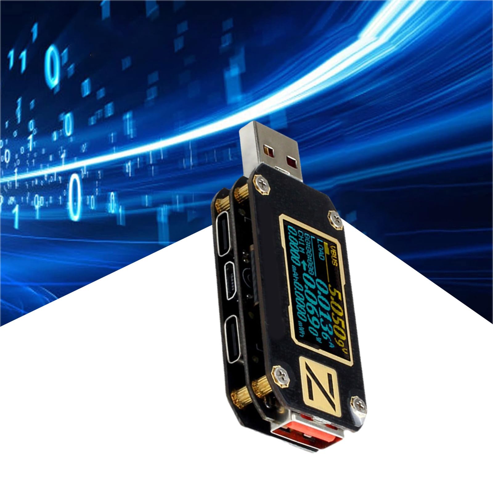 Kompakter USB PD Tester mit mehreren Funktionen USB Testgerät Unverzichtbares Werkzeug Leichtgewichtig für die Elektroniktechnik Spannungsstrom Leistungserkennung Vielseitiges PD Testgerät