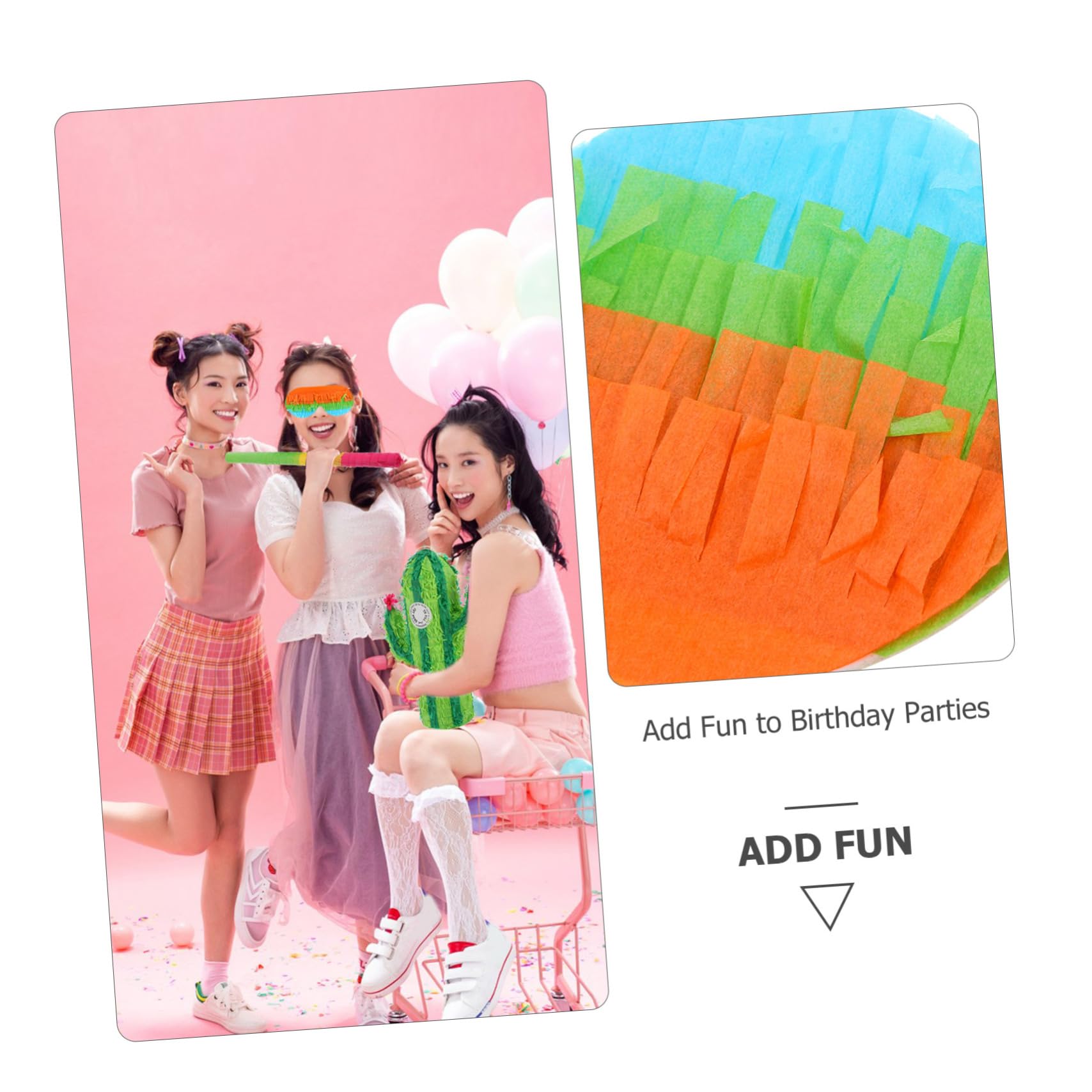 Juguetes Piñata Cactus Pequeños de Papel para Niños, 1 Set
