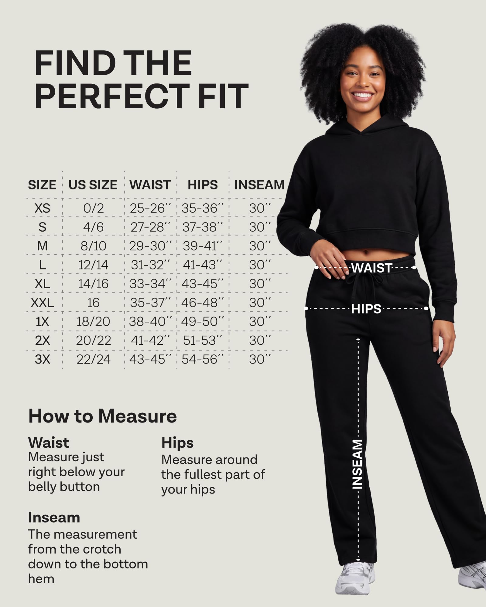 Real Essentials Confezione da 3: pantaloni della tuta da donna in pile con fondo aperto - casual Athleisure (disponibile in Plus)