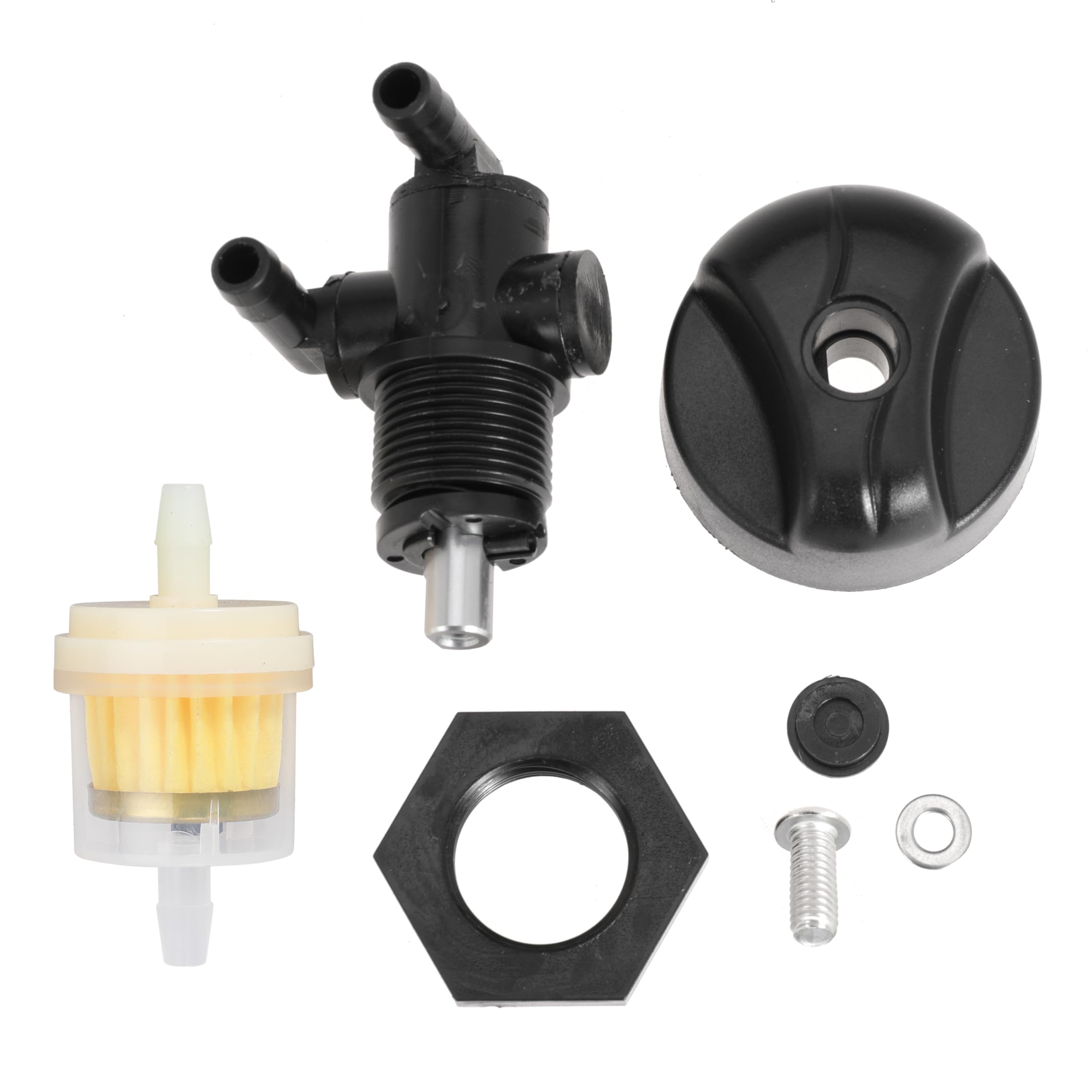 2 Way Fuel Tank Petcock Valve Replace 7052159 5432559 5432733 for Polaris Sportsman 400 500 600 700 2004 2005 for Diesel 455 1999 2000 2001 with Knob