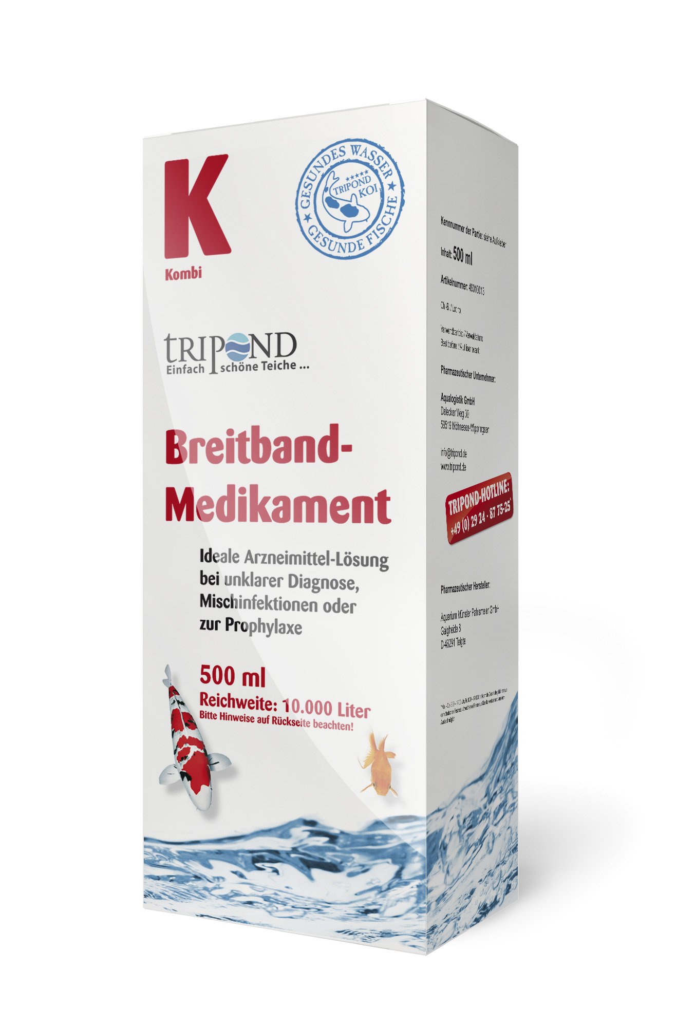 Breitband-Medikament 1000 ml Reichweite für 20.000 Liter Wasser