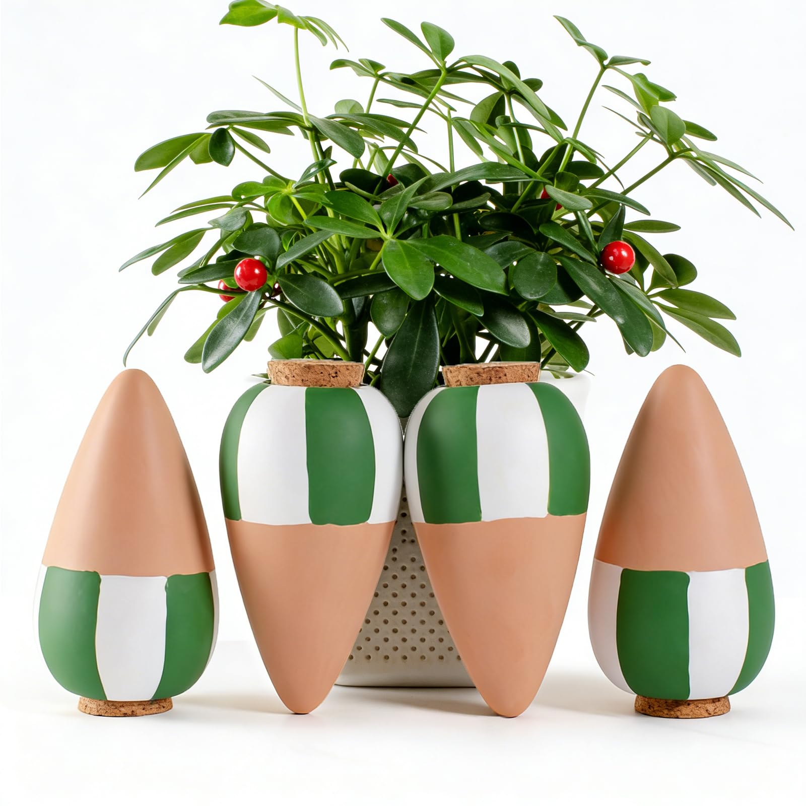 RoseFlower Ollas en Terre Cuite à Enterrer – Arrosage Automatique pour Plantes d'Intérieur et d'Extérieur – Jardin, Balcon, Maison, Bureau