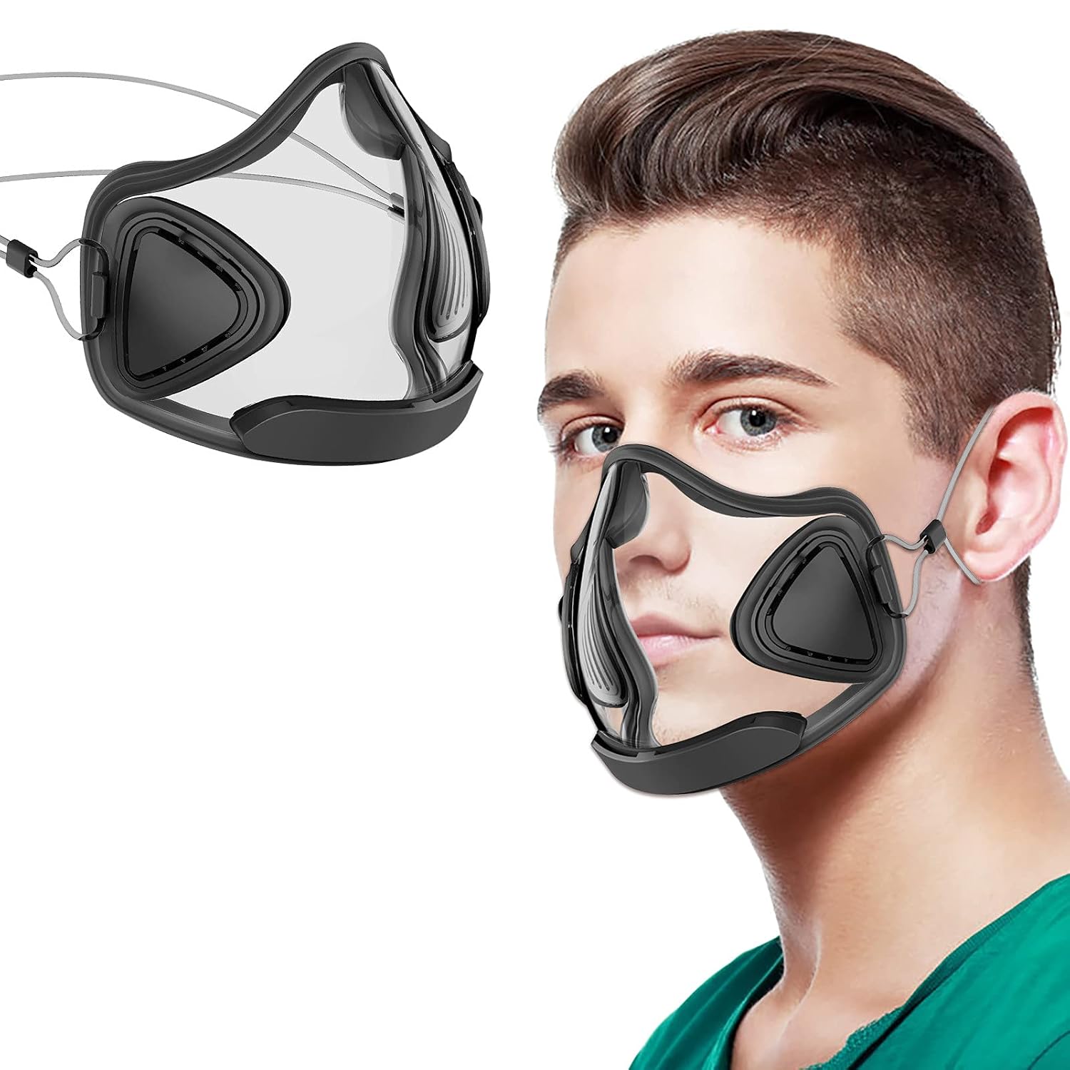 Keeplus Super Protective Face Shield Anti-Fog High-Definition Protective Face_Mask Face Protection for Adults