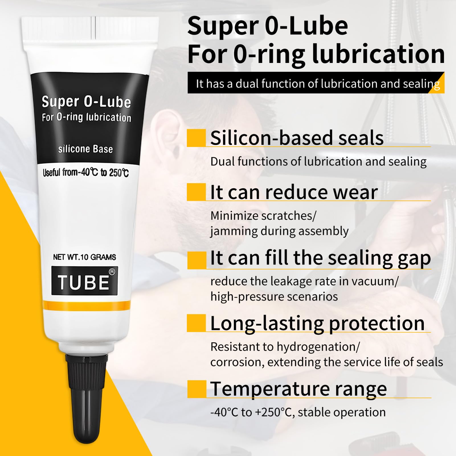 Grasa de Silicona Lubricante para Cafeteras Automáticas Multiusos 3 Unidades con Cepillo