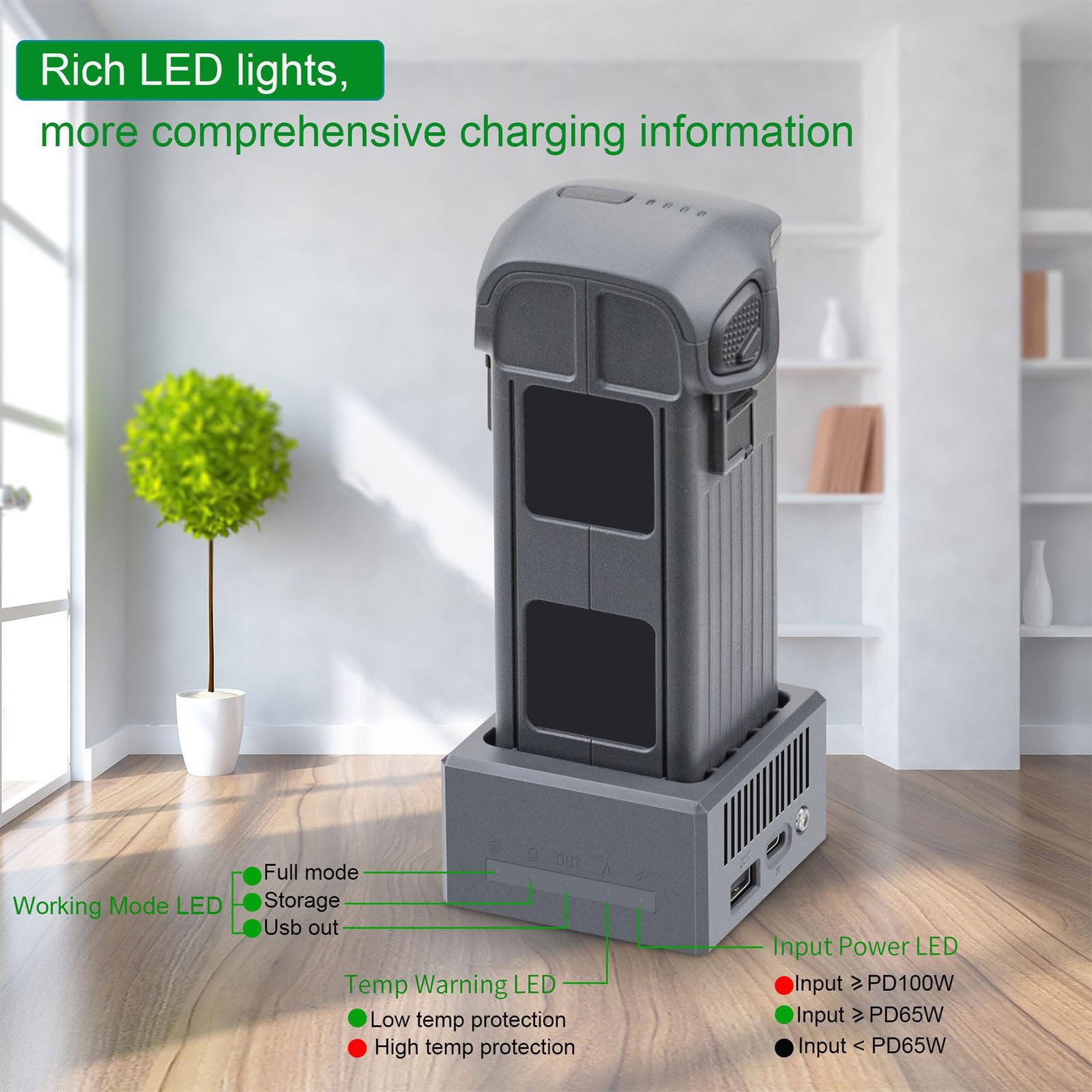 Hub ricarica portatili per batterie per 4 droni professionali Sistemi erogazione energia rapidi efficienti Caricabatterie più intelligenti per droni