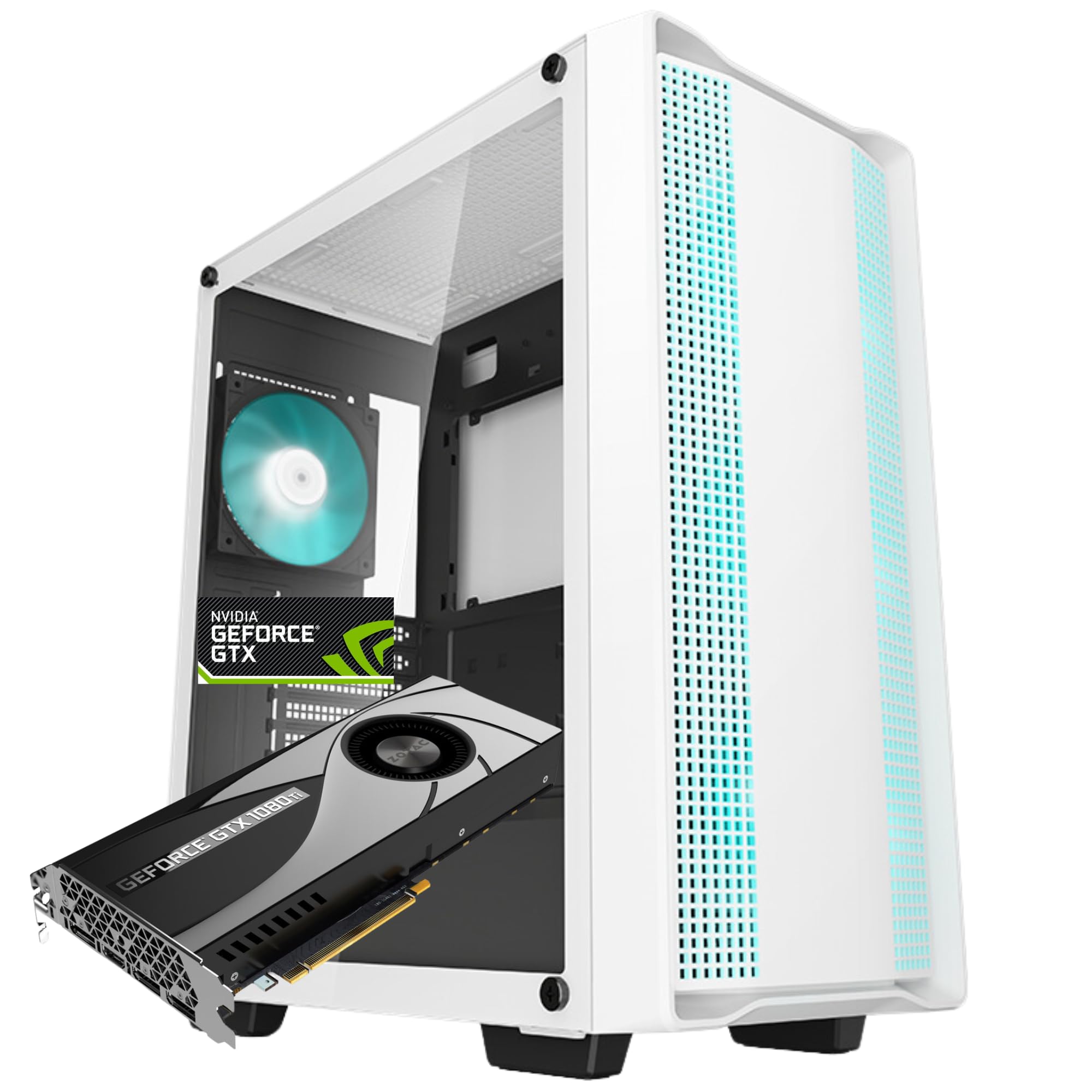 極美品 爆速ゲーミングPC Ryzen5 GTX1080Ti SSD320G メモリ16G Win10 