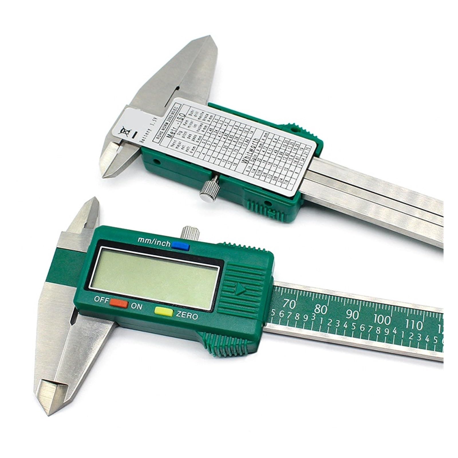 Calibro Digitale 0-200mm 0.01 Calibri A Corsoio for Strumenti di Misura in Acciaio Inossidabile di Alta qualità con Strumento di Misurazione del Quadrante