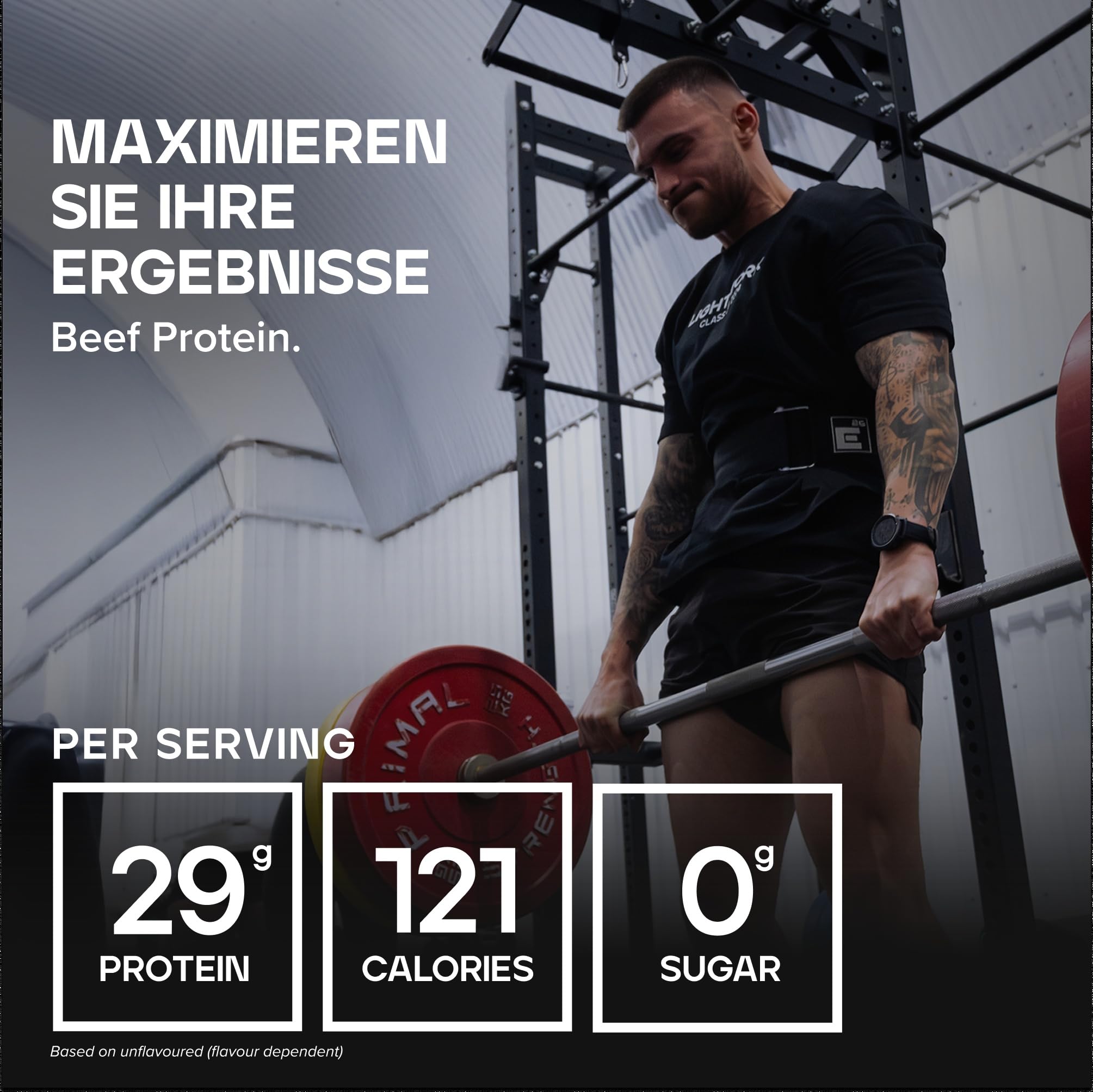 Bulk Rinderprotein Isolat 97 (HydroBEEF), Beef Protein Pulver, Schokolade, 1 kg, Verpackung Kann Variieren