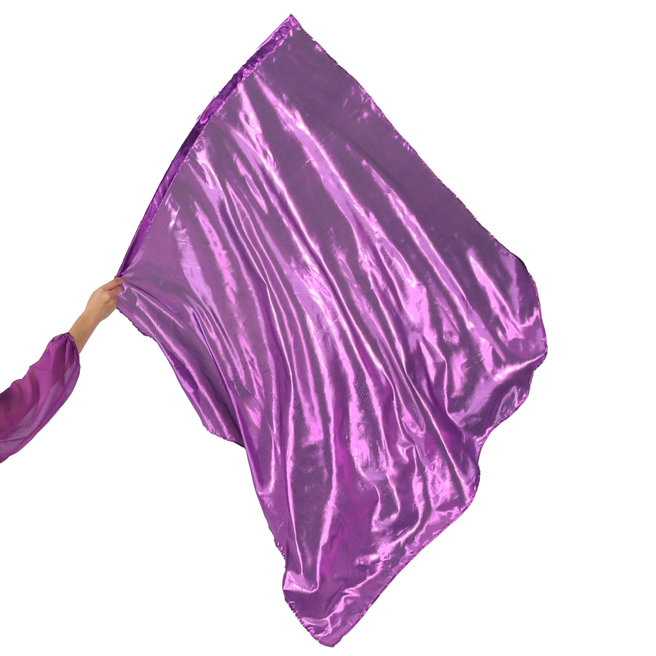 Baisdan Worship Flags with Flex Rods, 45"*51" Praise Dance Flags Metallic Sheen Worship Flags for Dance Church purple