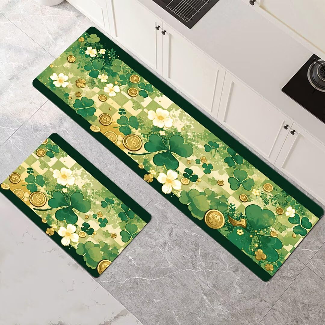 Alfombras de cocina de 2 piezas transpirables para el comedor y baño
