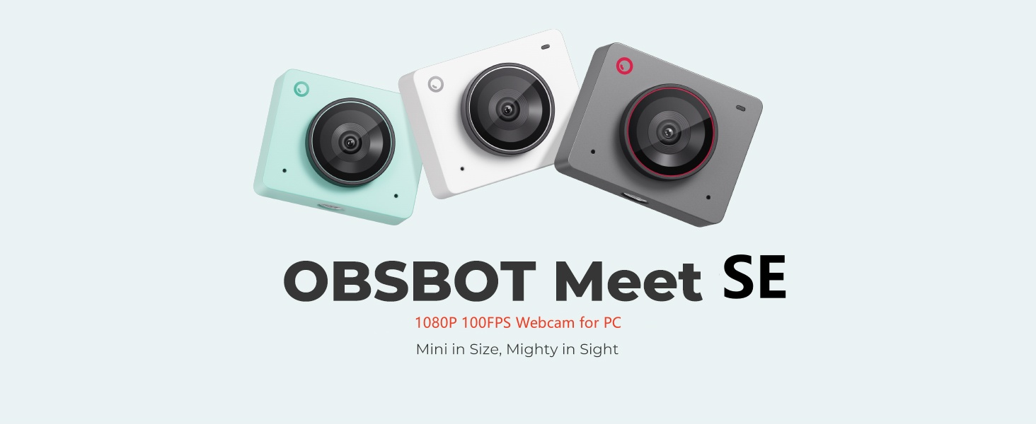Amazon.com: OBSBOT Meet SE 1080P 100FPS Webcam for PC, USB Web Cam