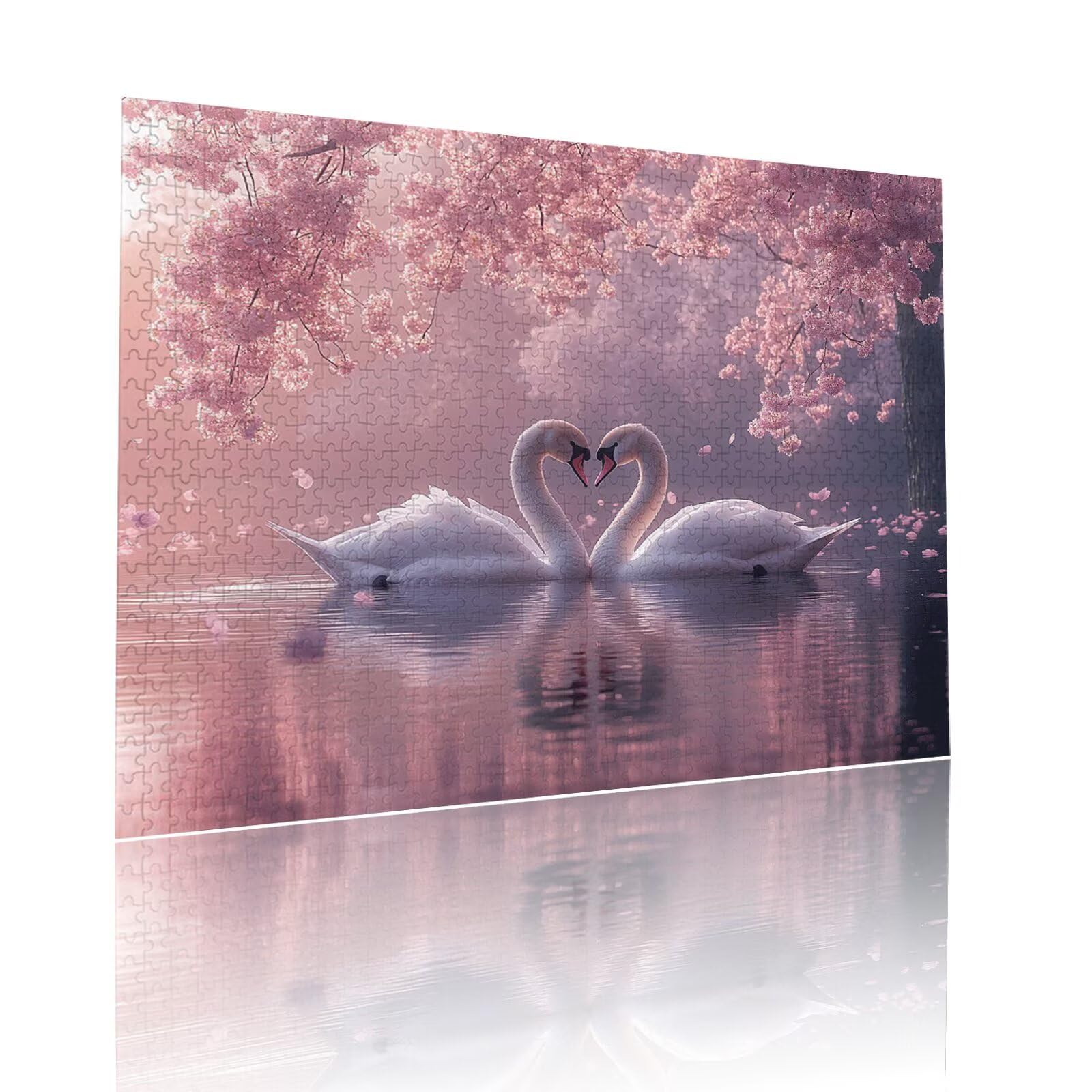 Puzzle Erwachsene 2000 Teile Schwan Tier Educa Jigsaw für Kinder ab 8 Jahren Mädchen Jungen, Erwachsene Impossible Klassische Puzzles Schwer, Anspruchsvoll Spielspaß, Als Geschenke 70x99cm t-940