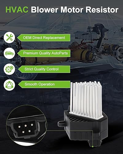 Miniatura 1065 de SCITOO Resistencia de motor de ventilador HVAC para 2008-2013 para Chrysler 300/2008-2016 para Town & Country/2008-2010 para Dodge Charger/2008-2018